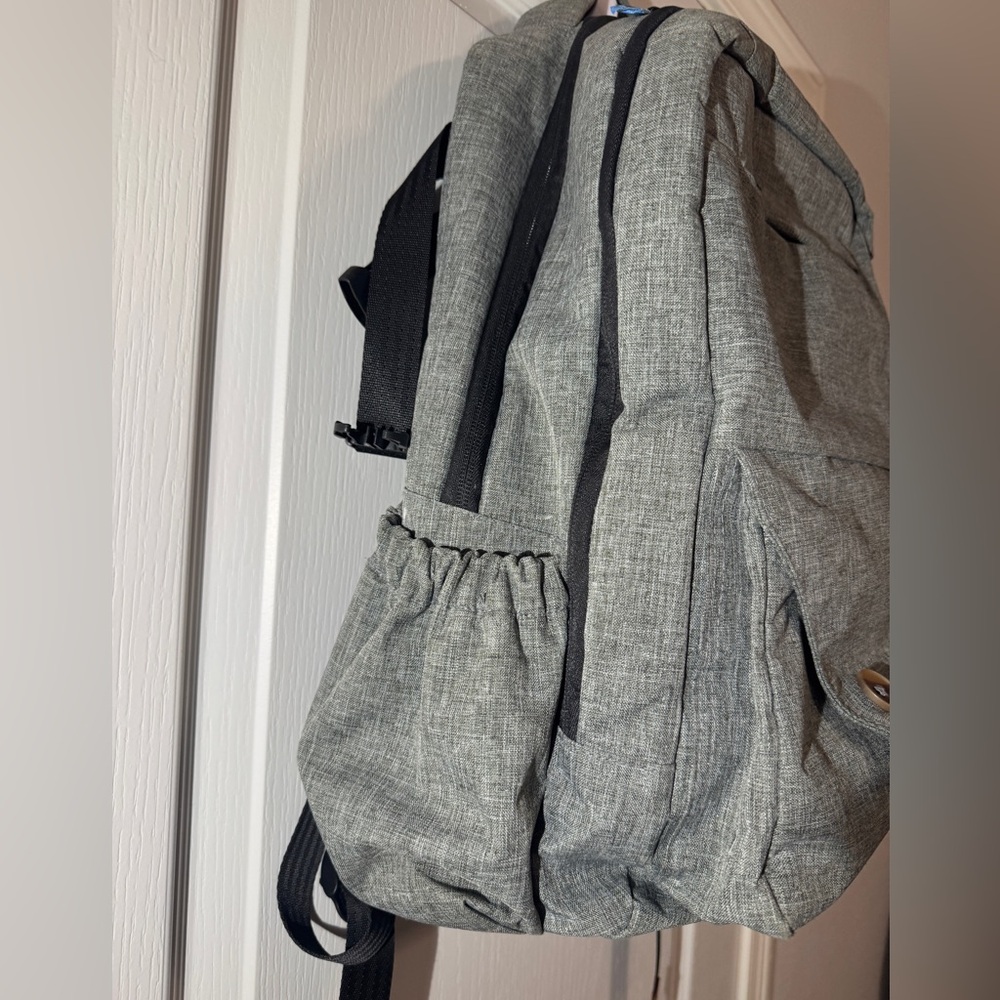 Hap Tim Grey Diaper Backpack Bag Euc - image 2